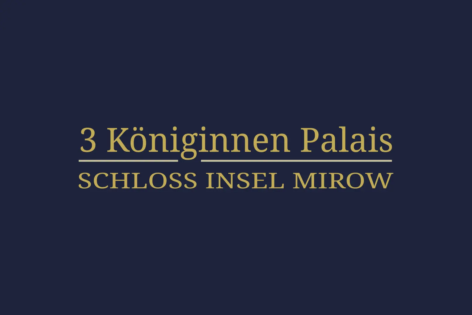 Drei Könniginnen Palais